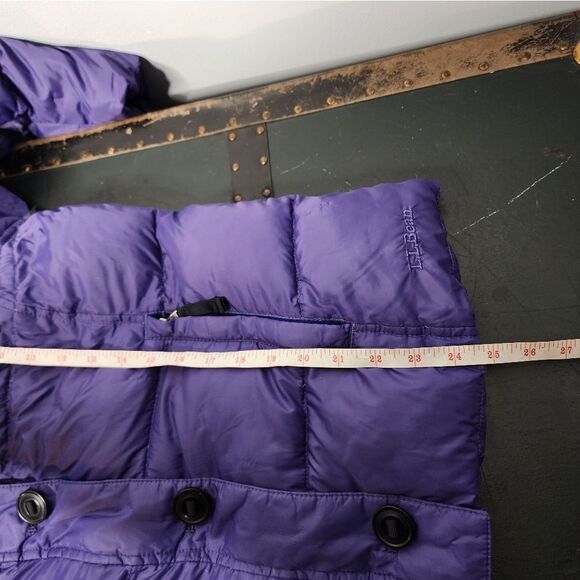 RARE!! VTG LL Bean exclusive medium Purple Button Down Filled - Picture 6 of 8